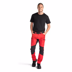 Blakläder 14591845 Pantaloni Nero, Rosso - Vista aggiuntiva 8