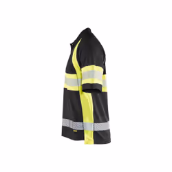 Blakläder 333810519933s Größe Kleine Klasse 1 High vis-polo Shirt – Schwarz/Gelb - Vista aggiuntiva 4
