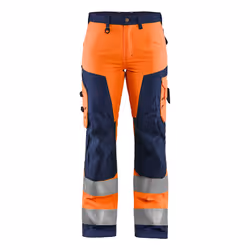 Blakläder 715518115389, Pantaloni, Donna, Blu, Arancione, C34, Chiusura a bottone, Allacciatura a zip, Cotone, Poliestere