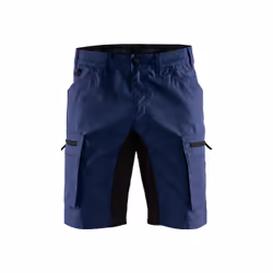 Blakläder 144918458999C60, Pantaloncini, Nero, Blu marino, 2 tasche, Chiusura a bottone, Allacciatura a zip, Cotone, Polieste ...