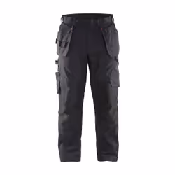 Blakläder 14961330, Pantaloni, Uomo, Nero, Rosso, Allacciatura a zip, Cotone, Poliestere, 250 g/m²