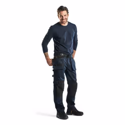 Blakläder 155518608699 Pantaloni Nero, Blu marino - Vista aggiuntiva 5