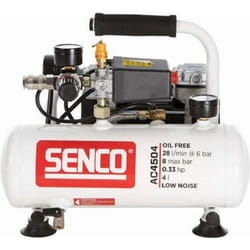 Senco - Compressore d'aria discreto AC4504 senza olio 4L AFN0024