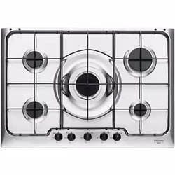 Electrolux PX750V, Acciaio inox, Da incasso, Gas, Acciaio inox, 5 Fornello(i), Manopola