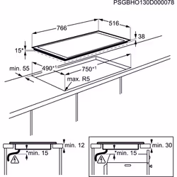 AEG HK854080XB Da incasso Piano cottura a induzione 4 Fornello(i)