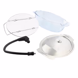 Electrolux S.STEAMKIT accessorio e componente per forno Nero, Acciaio inox, Trasparente Vetro, Acciaio inox Set per cottura a vapore - Vista aggiuntiva 4