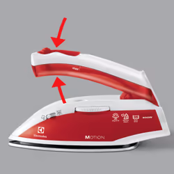 Electrolux EDBT800 Ferro a secco Acciaio inossidabile 800 W Rosso, Bianco - Vista aggiuntiva 6