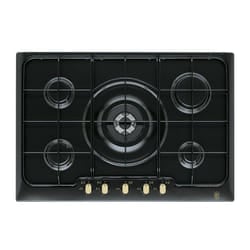 Electrolux PN750RUV Nero Da incasso 74.5 cm Gas 5 Fornello(i)