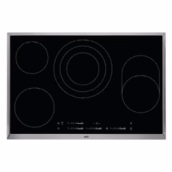 AEG HK854870XB, Nero, Da incasso, Ceramica, Vetro, 4 Fornello(i), 4 Fornello(i)