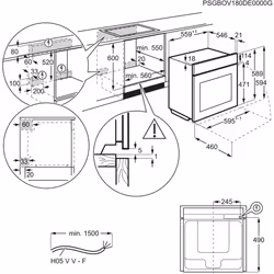 AEG BPK642020M 71 L 3000 W Nero, Acciaio inox - Vista aggiuntiva 7