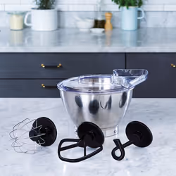 Electrolux EKM3010 Sbattitore con base 800 W Acciaio inox, Bianco