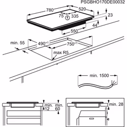 AEG IAE84431FB Nero Da incasso 60 cm Piano cottura a induzione 4 Fornello(i)