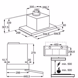 AEG DPE4641M Semintegrato (semincassato) Acciaio inox 600 m³/h - Vista aggiuntiva 5