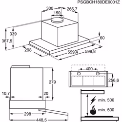 Electrolux LFP326X Semintegrato (semincassato) Acciaio inox 400 m³/h - Vista aggiuntiva 4