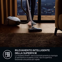 AEG Aspirapolvere con sacco, VX82-1-2MG, Silenzioso 57 dB, 3,5L Capacità sacco, Potente 600 W, Aspirapolvere con traino, Sacchetto per la polvere, Nero e Grigio - Vista aggiuntiva 5