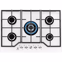 Electrolux KGG7536W, Blanc, Intégré, 74 cm, Gaz, Verre, 5 zone(s)