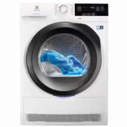 Electrolux EW9HE283, Libera installazione, Caricamento frontale, Pompa di calore, Bianco, Manopola, Touch, Nero