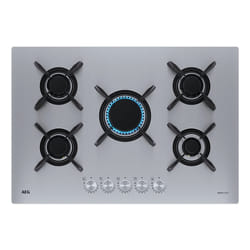 AEG HGB75423UZ Acciaio inox Da incasso 75 cm Gas 4 Fornello(i)