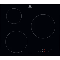 Electrolux Serie 300 CIB60320CK, Nero, Da incasso, 60 cm, Piano cottura a induzione, 3 Fornello(i), 3 Fornello(i)