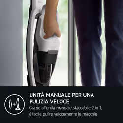 AEG AS52H212XN Aspirapolvere a bastone Batteria Secco Senza sacchetto 0,3 L Bianco - Vista aggiuntiva 4