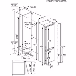 Electrolux ENP7MD19S Da incasso 269 L D Bianco - Vista aggiuntiva 4