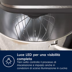 Electrolux E6KM1-4BPT Sbattitore con base 1200 W Nero, Acciaio satinato - Vista aggiuntiva 5