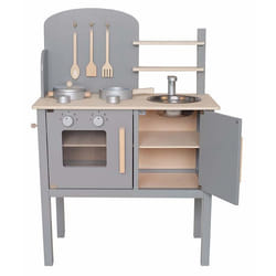 JaBaDaBaDo Kitchen with pot & pan grey