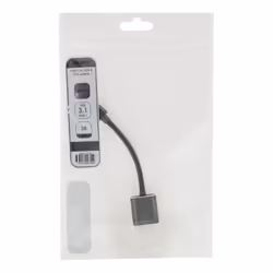 Deltaco USBC-1279 cavo USB 0,11 m USB A Nero