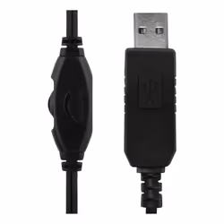 Deltaco HL-57 cuffia e auricolare Cablato A Padiglione USB tipo A Nero