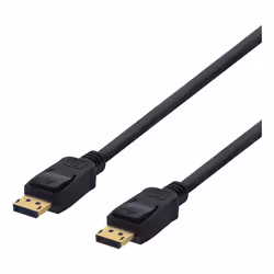 Deltaco DP-1010D, 1 m, DisplayPort, DisplayPort, Maschio, Maschio, 3840 x 2160 Pixel