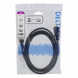 Deltaco DP-1010D cavo DisplayPort 1 m Nero