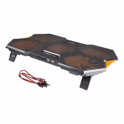 Deltaco GAM-072 base di raffreddamento per laptop 1300 Giri/min Nero, Arancione - Vista aggiuntiva 2