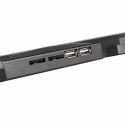 Deltaco GAM-072 base di raffreddamento per laptop 1300 Giri/min Nero, Arancione - Vista aggiuntiva 6