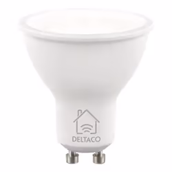 Deltaco SH-LGU10W, Lampadina intelligente, Wi-Fi, Bianco, 802.11b, 802.11g, Wi-Fi 4 (802.11n), LED, 6500 K