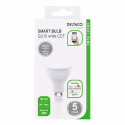 Deltaco SH-LGU10W soluzione di illuminazione intelligente Lampadina intelligente Wi-Fi 5 W