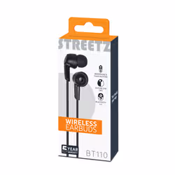 Streetz HL-BT301 Auricolari Bluetooth Nero - Vista aggiuntiva 2