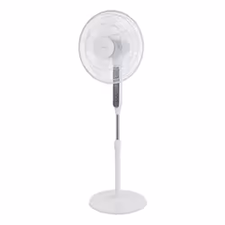 Deltaco FT-529, Ventilatore domestico con pale, Bianco, Pavimento, Metallo, 40 cm, Pulsanti