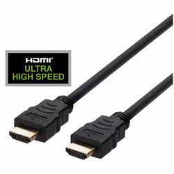 Deltaco HU-05, 0,5 m, HDMI tipo A (Standard), HDMI tipo A (Standard), Audio Return Channel (ARC), Nero