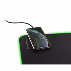 Deltaco GAM-124 tappetino per mouse Tappetino per mouse per gioco da computer Nero