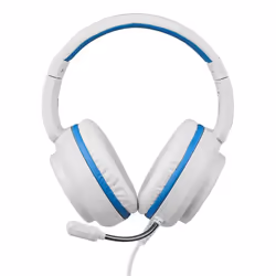 Deltaco GAM-127-W cuffia e auricolare Cablato Casco Gaming Blu, Bianco