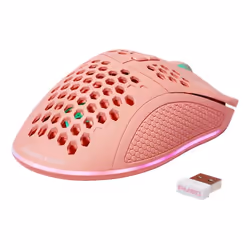 Deltaco GAM-120-P mouse Gaming Mano destra RF Wireless + USB Type-C Laser 4800 DPI