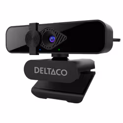 Deltaco W-200 webcam 3,7 MP 2560 x 1440 Pixel Nero - Vista aggiuntiva 2