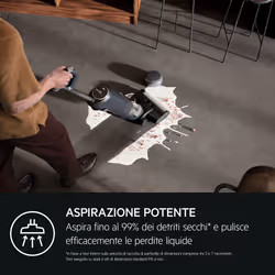 AEG AW81U3DB Aspirapolvere verticale Batteria Secco e bagnato Senza sacchetto Grigio 4 Ah - Vista aggiuntiva 6