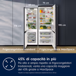 Electrolux KNR7TE75T frigorifero con congelatore Da incasso 376 L E Bianco - Vista aggiuntiva 8