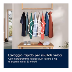 Electrolux SensiCare 600 EW6FCH210G lavatrice Caricamento frontale 10 kg 1351 Giri/min Bianco - Vista aggiuntiva 4