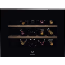 Electrolux KBW6X, Cantinetta vino con compressore, Da incasso, 15 bottiglia/bottiglie, F, Luce interna, Nero