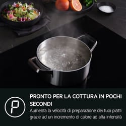 AEG NIO84B00FB Nero Da incasso 80 cm Piano cottura a induzione 4 Fornello(i)