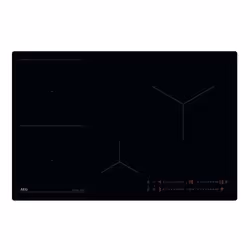 AEG TO84IB00IB, Nero, Da incasso, 80 cm, Piano cottura a induzione, Vetro-ceramica, 4 Fornello(i)
