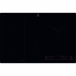 Electrolux Serie 700 KIS82453I, Nero, Da incasso, 77 cm, Piano cottura a induzione, Vetro-ceramica, 4 Fornello(i)