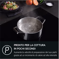 AEG TI84IB30IZ piano cottura Nero Da incasso 80 cm Piano cottura a induzione 4 Fornello(i)